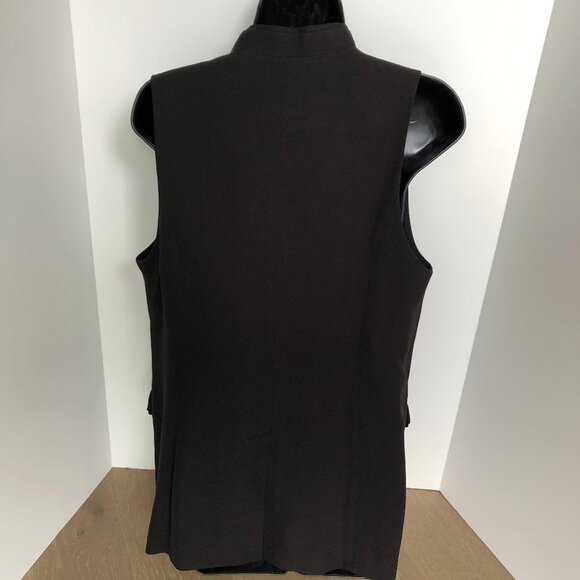 Classiques Entier Vintage Lined Vest Black Size M - Picture 7 of 13